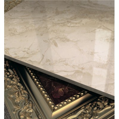 Low cost high quality gentleman white white marble with green veins JXQ8204