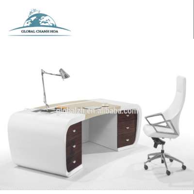 New Model MDF Office Furniture Modern Executive Luxury Desk Solid Wood Table Modular Office Furniture L-B1503-3