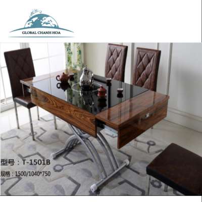 Lifting Dinning table and chairs for home used GZH-T1501B