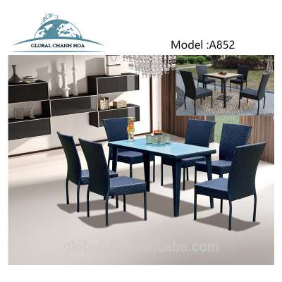 Hot Sale !!! Dining Table And Chair Sets,Pe Rattan Outdoor Furniture From China