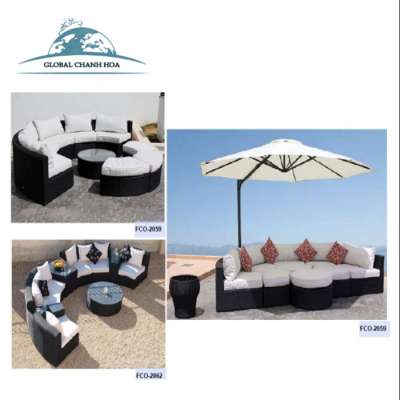 Rattan luxury sofas outdoor furniture Factory Manufacturer Direct Wholesale FCO-2082