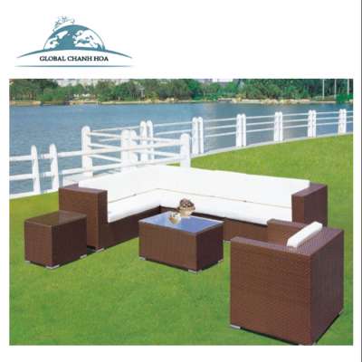 Outdoor rattan sofa, wicker sofa promotion, patio garden furniture in stock B028