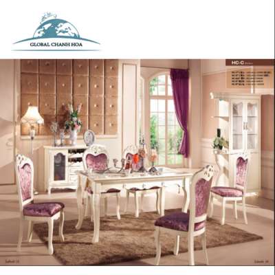 Modern Style Italian dining room set. Royal dining room furniture GZH-HC-C